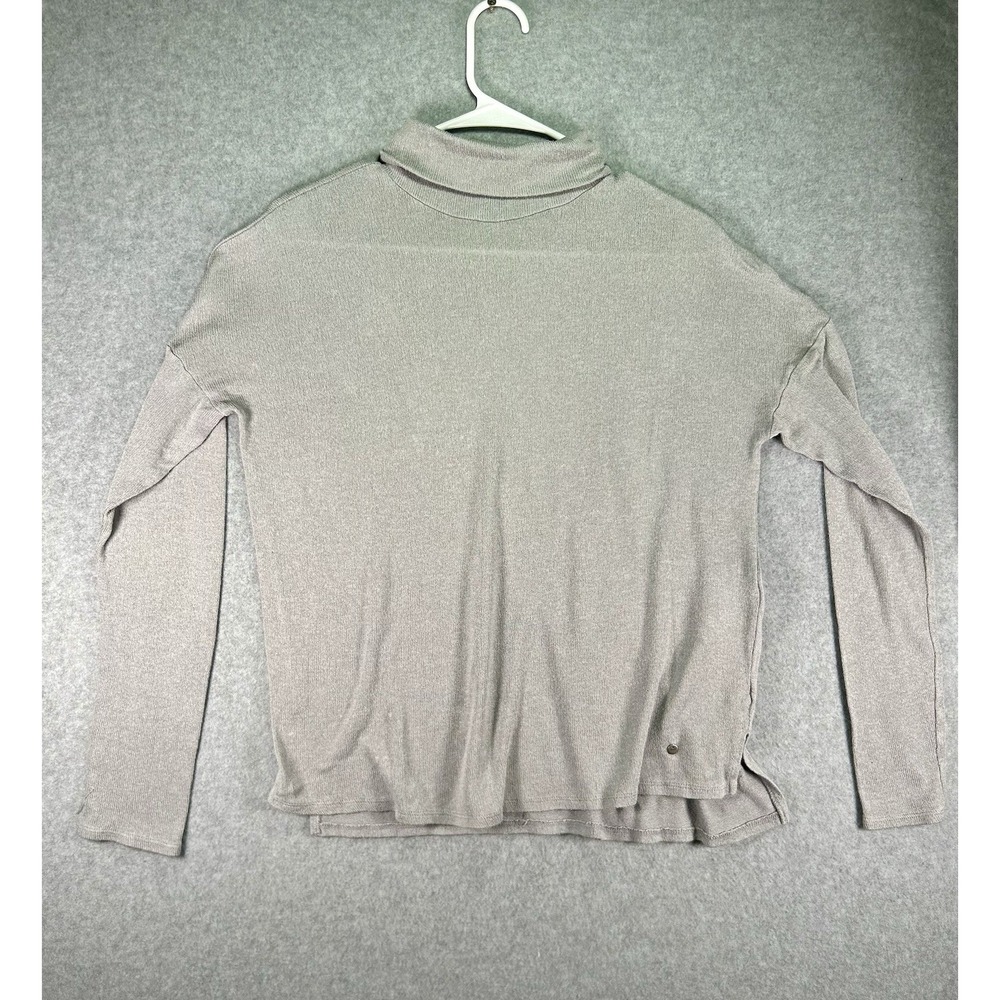 Stain* Abercrombie & Fitch Sweater Womens S Gray Knit Turtleneck Long Sleeve
